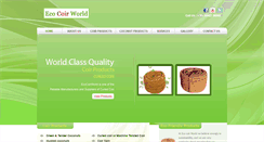 Desktop Screenshot of ecocoirworld.com